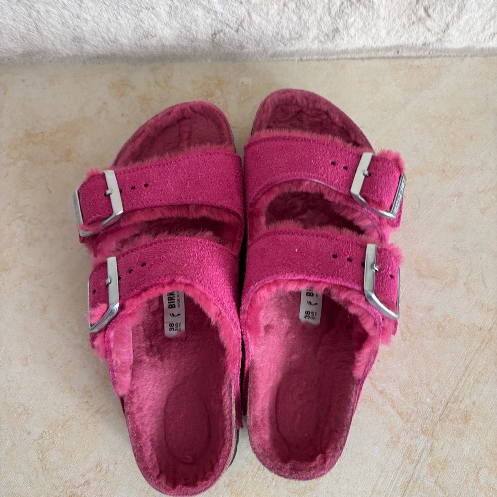 Birkenstock Pink Shearling